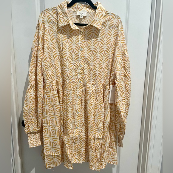 Red Dress Boutique Dresses & Skirts - Red Dress Boutique - Yellow Print Shirt Dress